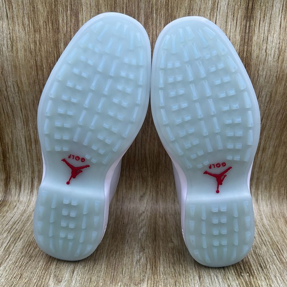 Nike Air Jordan ADG 5 Men's Size 9.5 White Fire Red Golf Shoes Spikeless NEW - Picture 8 of 10